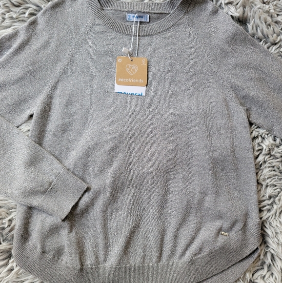 Mayoral Metallic Sweater Size 12 Nwt - Picture 4 of 7